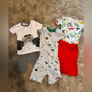 Kids' Graphic and Patterned Clothing Set